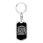 Faith Not Sight 2 Corinthians 5:7 Keychain Stainless Steel or 18k Gold Dog Tag Keyring-Express Your Love Gifts