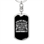 Faith Not Sight 2 Corinthians 5:7 Keychain Stainless Steel or 18k Gold Dog Tag Keyring-Express Your Love Gifts