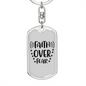 Faith Over Fear Stars Keychain Stainless Steel or 18k Gold Dog Tag Keyring-Express Your Love Gifts