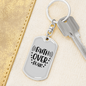Faith Over Fear Stars Keychain Stainless Steel or 18k Gold Dog Tag Keyring-Express Your Love Gifts