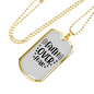 Faith Over Fear Stars Necklace Stainless Steel or 18k Gold Dog Tag 24" Chain-Express Your Love Gifts
