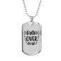 Faith Over Fear Stars Necklace Stainless Steel or 18k Gold Dog Tag 24" Chain-Express Your Love Gifts