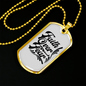 Faith Over Necklace Stainless Steel or 18k Gold Dog Tag 24" Chain-Express Your Love Gifts