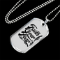 Faith Over Necklace Stainless Steel or 18k Gold Dog Tag 24" Chain-Express Your Love Gifts