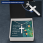 Faith Psalm 46:5 Cross Necklace Message Card W Ball Chain Pendant-Express Your Love Gifts