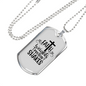Faith Weights Necklace Stainless Steel or 18k Gold Dog Tag 24" Chain-Express Your Love Gifts