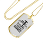 Faith Weights Necklace Stainless Steel or 18k Gold Dog Tag 24" Chain-Express Your Love Gifts