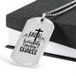 Faith Weights Necklace Stainless Steel or 18k Gold Dog Tag 24" Chain-Express Your Love Gifts