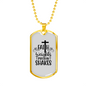 Faith Weights Necklace Stainless Steel or 18k Gold Dog Tag 24" Chain-Express Your Love Gifts