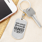 Faith Weights Protein Keychain Stainless Steel or 18k Gold Dog Tag Keyring-Express Your Love Gifts