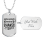 Faith Weights Protein Necklace Stainless Steel or 18k Gold Dog Tag 24" Chain-Express Your Love Gifts