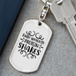 Faith Weights Protein Shakes Keychain Stainless Steel or 18k Gold Dog Tag Keyring-Express Your Love Gifts