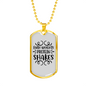 Faith Weights Protein Shakes Necklace Stainless Steel or 18k Gold Dog Tag 24" Chain-Express Your Love Gifts