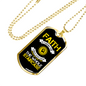 Faith Whole Staircase Necklace Stainless Steel or 18k Gold Dog Tag 24" Chain-Express Your Love Gifts