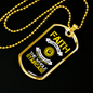 Faith Whole Staircase Necklace Stainless Steel or 18k Gold Dog Tag 24" Chain-Express Your Love Gifts