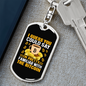 Familiar With Bitcoin Crypto Keychain Stainless Steel or 18k Gold Dog Tag Keyring-Express Your Love Gifts