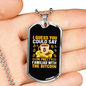 Familiar With Bitcoin Crypto Necklace Stainless Steel or 18k Gold Dog Tag 24" Chain-Express Your Love Gifts