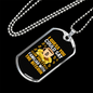 Familiar With Bitcoin Crypto Necklace Stainless Steel or 18k Gold Dog Tag 24" Chain-Express Your Love Gifts