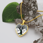 Family Where Life Begins Necklace Stainless Steel or 18k Gold Heart 18-22"-Express Your Love Gifts