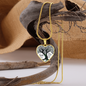 Family Where Life Begins Necklace Stainless Steel or 18k Gold Heart 18-22"-Express Your Love Gifts