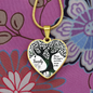 Family Where Life Begins Necklace Stainless Steel or 18k Gold Heart 18-22"-Express Your Love Gifts