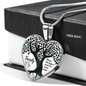 Family Where Life Begins Necklace Stainless Steel or 18k Gold Heart 18-22"-Express Your Love Gifts