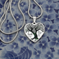 Family Where Life Begins Necklace Stainless Steel or 18k Gold Heart 18-22"-Express Your Love Gifts