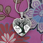 Family Where Life Begins Necklace Stainless Steel or 18k Gold Heart 18-22"-Express Your Love Gifts