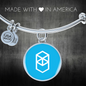Fantom (FTM) Bracelet Stainless Steel or 18k Gold Circle Bangle-Express Your Love Gifts