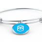 Fantom (FTM) Bracelet Stainless Steel or 18k Gold Circle Bangle-Express Your Love Gifts