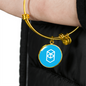 Fantom (FTM) Bracelet Stainless Steel or 18k Gold Circle Bangle-Express Your Love Gifts