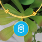 Fantom (FTM) Bracelet Stainless Steel or 18k Gold Circle Bangle-Express Your Love Gifts