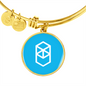 Fantom (FTM) Bracelet Stainless Steel or 18k Gold Circle Bangle-Express Your Love Gifts