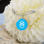 Fantom (FTM) Bracelet Stainless Steel or 18k Gold Circle Bangle-Express Your Love Gifts