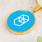 Fantom (FTM) Circle Necklace Stainless Steel or 18k Gold 18-22"-Express Your Love Gifts