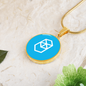 Fantom (FTM) Circle Necklace Stainless Steel or 18k Gold 18-22"-Express Your Love Gifts