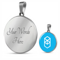 Fantom (FTM) Circle Necklace Stainless Steel or 18k Gold 18-22"-Express Your Love Gifts