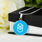 Fantom (FTM) Circle Necklace Stainless Steel or 18k Gold 18-22"-Express Your Love Gifts