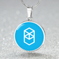 Fantom (FTM) Circle Necklace Stainless Steel or 18k Gold 18-22"-Express Your Love Gifts