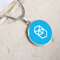 Fantom (FTM) Circle Necklace Stainless Steel or 18k Gold 18-22"-Express Your Love Gifts