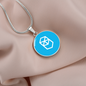 Fantom (FTM) Circle Necklace Stainless Steel or 18k Gold 18-22"-Express Your Love Gifts