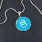 Fantom (FTM) Circle Necklace Stainless Steel or 18k Gold 18-22"-Express Your Love Gifts