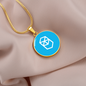 Fantom (FTM) Circle Necklace Stainless Steel or 18k Gold 18-22"-Express Your Love Gifts