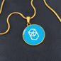 Fantom (FTM) Circle Necklace Stainless Steel or 18k Gold 18-22"-Express Your Love Gifts