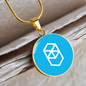 Fantom (FTM) Circle Necklace Stainless Steel or 18k Gold 18-22"-Express Your Love Gifts