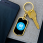 Fantom (FTM) Crypto Cryptocurrency Keychain Stainless Steel or 18k Gold Dog Tag Keyring-Express Your Love Gifts