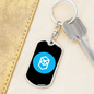 Fantom (FTM) Crypto Cryptocurrency Keychain Stainless Steel or 18k Gold Dog Tag Keyring-Express Your Love Gifts