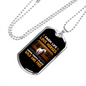Farm Life Horse Necklace Stainless Steel or 18k Gold Dog Tag 24" Chain-Express Your Love Gifts