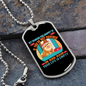 Fashion Philosophy Blue Necklace Stainless Steel or 18k Gold Dog Tag 24" Chain-Express Your Love Gifts