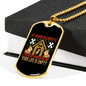Fashion Philosophy Necklace Stainless Steel or 18k Gold Dog Tag 24" Chain-Express Your Love Gifts